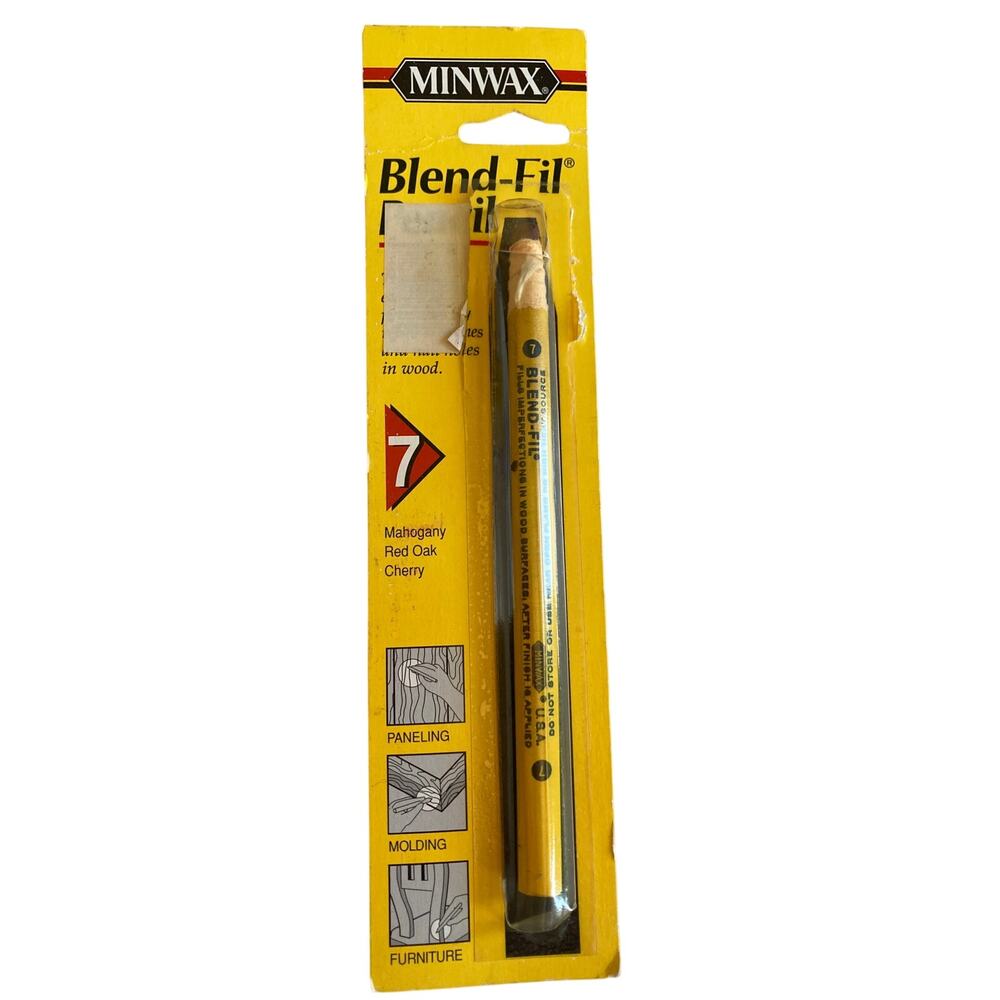 Minwax #7 Blend-Fil Pencil Mahogany Red Oak Cherry New Old Stock Used